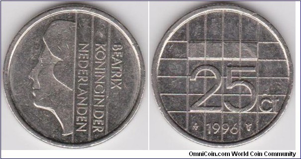 1996 Netherlands 25 Cent