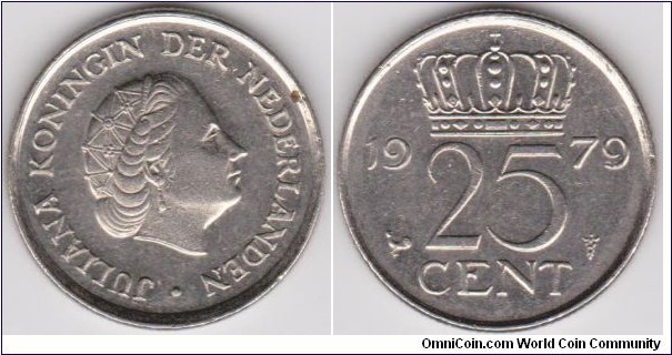 1979 Netherlands 25 Cent