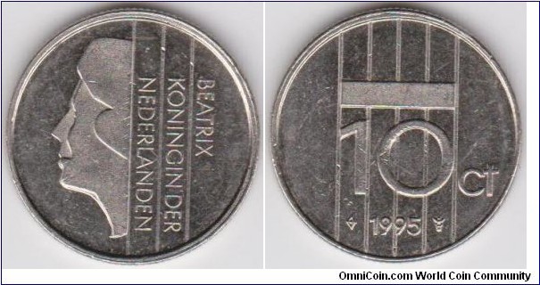 1995 Netherlands 10 Cent 