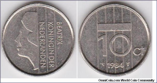 1984 Netherlands 10 Cent