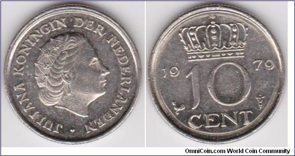 1979 Netherlands 10 Cent