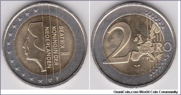 2001 Netherlands 20 Cent Euro
