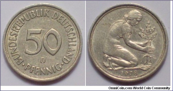 50 pfennig, D mark