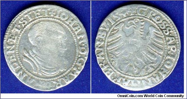 Groschen.
Brandenburg-Küstrin.
Johann II  (1535-1571), von Küstrin, 