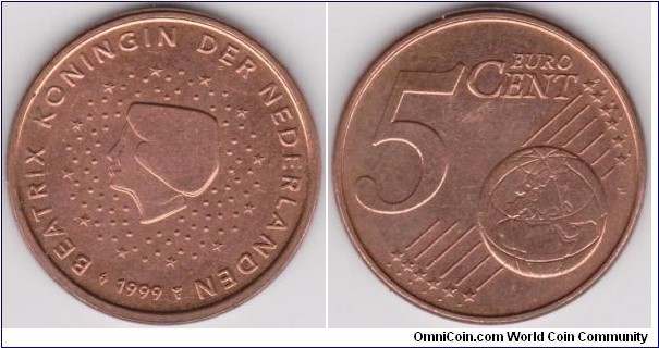 1999 Netherlands 5 Cent EURO