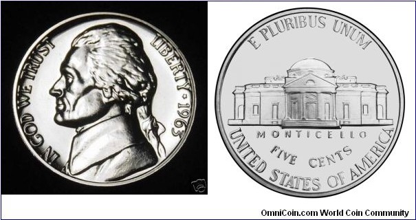 5 cents Jefferson Nickel