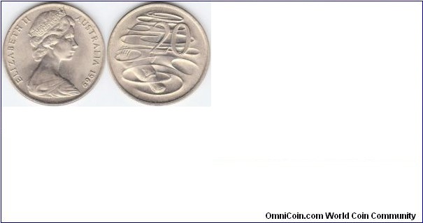 20 cent 1969 Australia