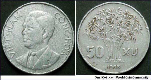 Vietnam South 50 xu.
1963