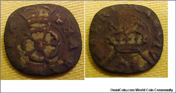 James I Farthing
Rose Type, single Crown. 