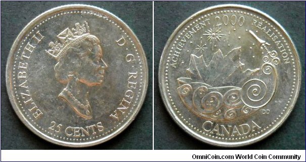 Canada 25 cents.
2000, Achievement