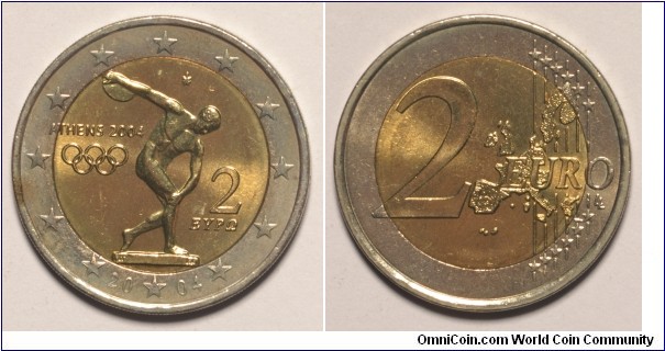 2004 Greece 2€ Commemorative - Olympic Games