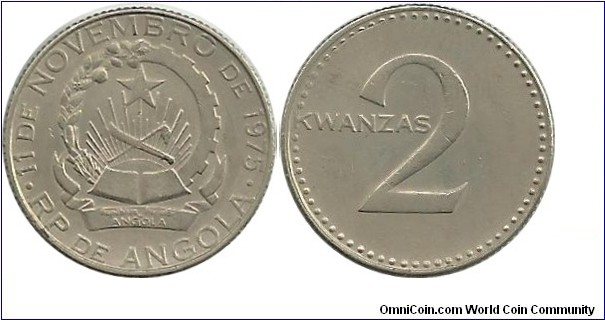 Angola 2 Kwanzas ND(1975)