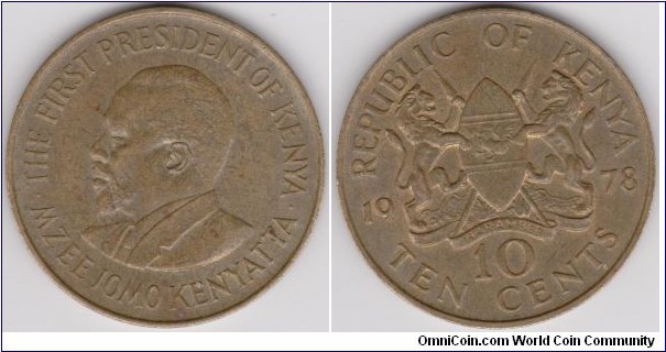 10 Cents 1978 Kenya 