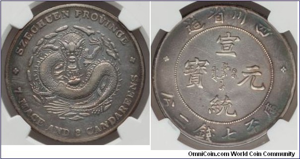 Szechuan silver 7.2 Mace
Xuan Tong Tong Bao (宣統通宝), China