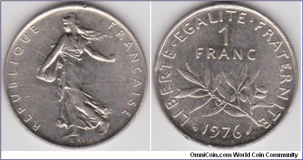 1 Franc 1976