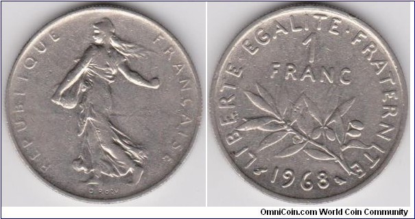 1 Franc 1968