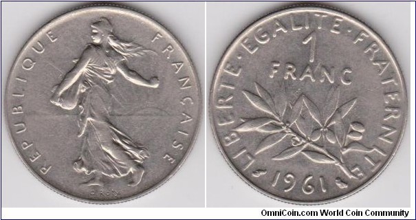 1 Franc 1961