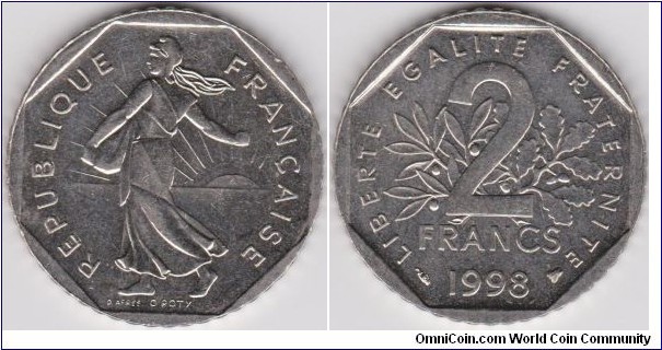 2 Francs 1998