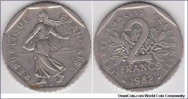2 Francs 1982