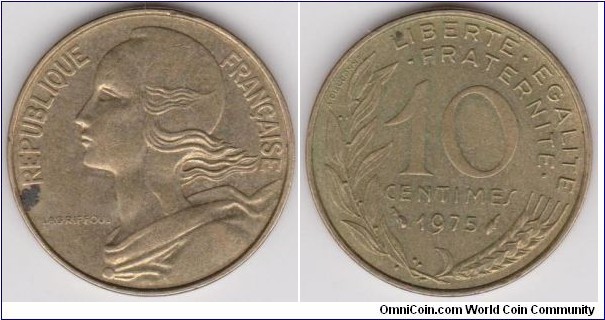 10 Centimes 1975