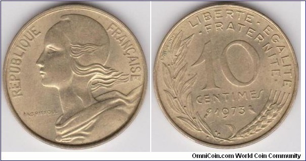 10 Centimes 1973