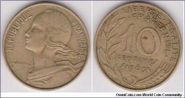 10 Centimes 1963