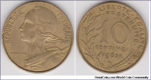 10 Centimes 1962