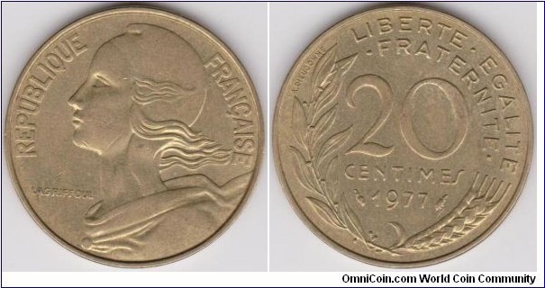 20 Centimes 1977