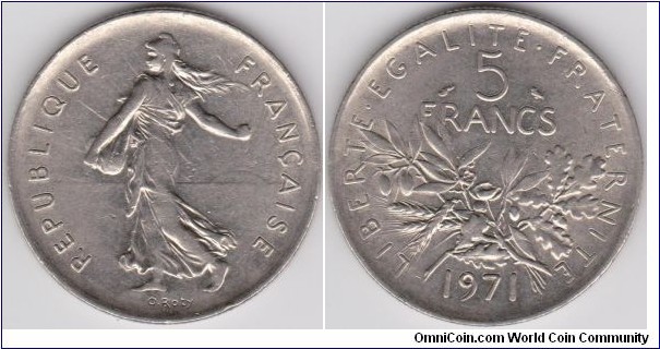 5 Francs 1971