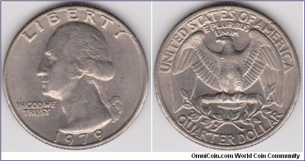 25 Cents 1979 Washington Quarter
