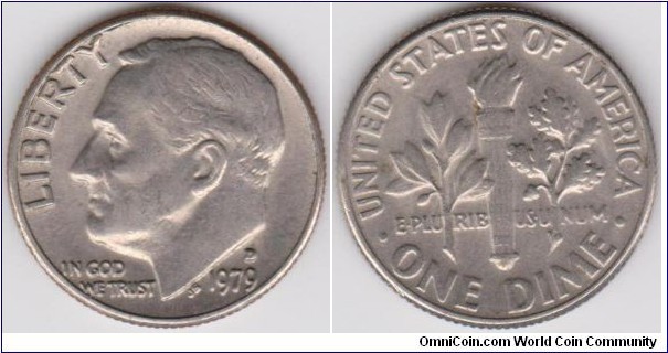 10 Cents Roosevelt Dime 1979-D 