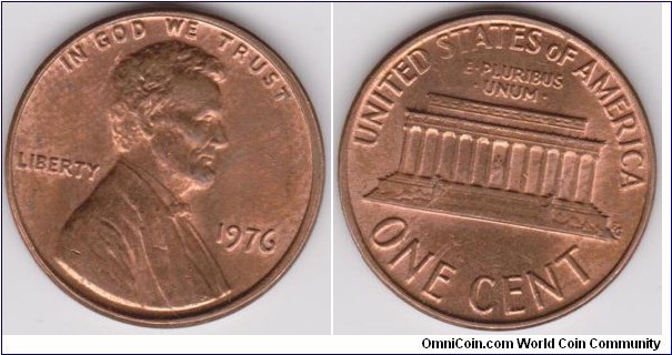 1 Cent Lincoln 1976