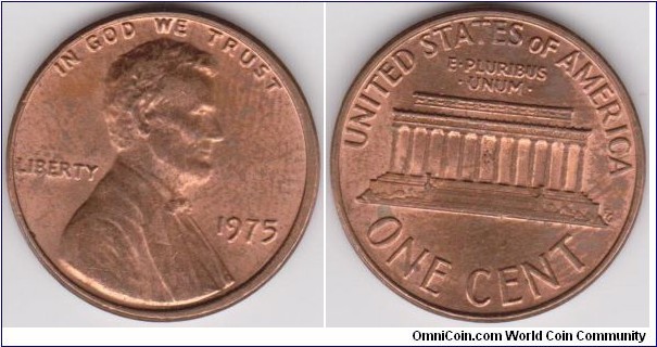 1 Cent Lincoln 1975