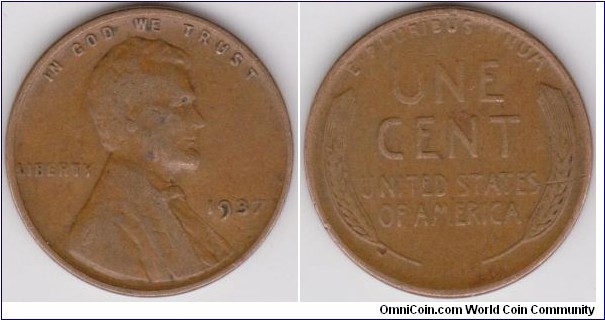 1 Cent Lincoln 1937