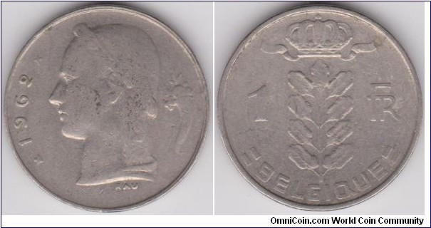 1 Franc 1962 Belgium