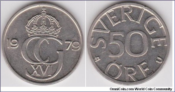 1979 Sweden 50 Öre