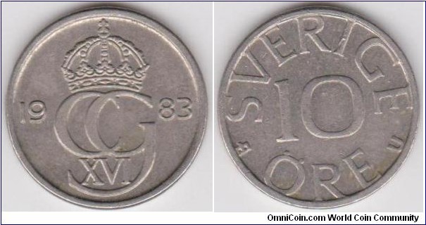 1983 10 Öre Sweden