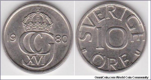 1980 10 Öre Sweden