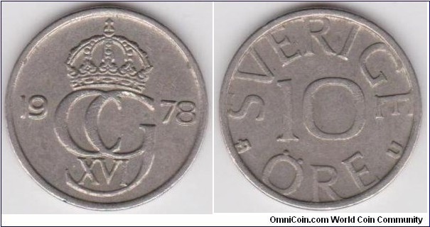 1978 10 Öre Sweden