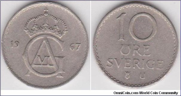 1967 10 Öre Sweden