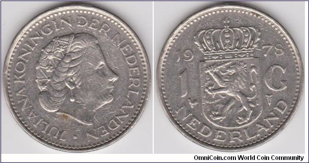 1 Gulden Netherlands 1978