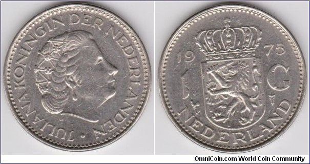 1 Gulden Netherlands 1975