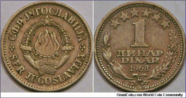 1 Dinar, 22 mm, Cu-Ni
