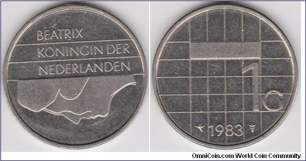 1 Gulden Netherlands 1983