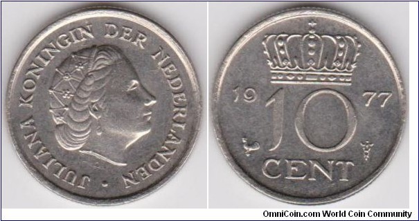 10 Cent Netherlands 1977