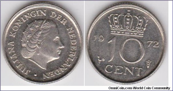 10 Cent Netherlands 1972