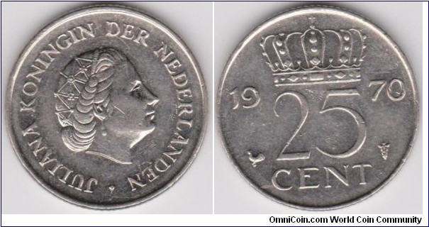 25 Cent Netherlands 1970