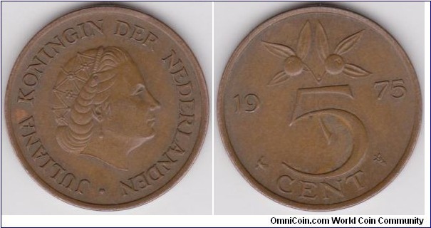 5 Cent Netherlands 1975