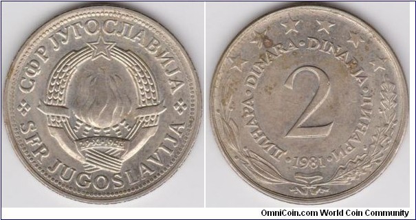 2 Dinara Yugoslavia 1981