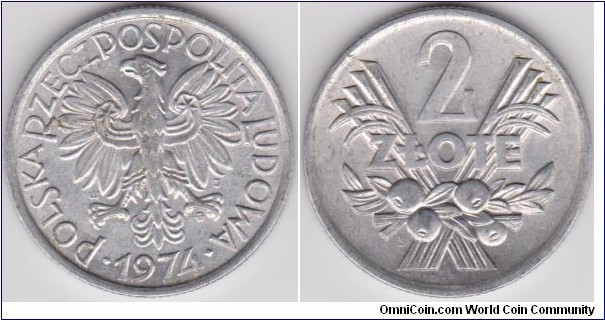 2 Złote Poland 1974 